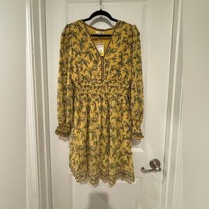 Max Studio Yellow Floral Dress
